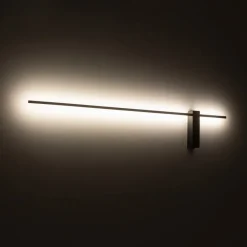 Væglamper|Væglamper ^ Nowodvorski Lighting LED-væglampe Motive L, 120 cm bred, sort, metal