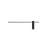Nowodvorski Lighting Væglamper|Væglamper > LED-væglampe Motive M, 80 cm bred, sort, metal