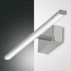 Væg- Og Spejllamper ^ Fabas Luce LED-væglampe Nala, krom, bredde 50 cm