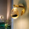 Schuller Valencia Væglamper|Væglamper > LED-væglampe Rocio, metal, glas, 1-lys, guld