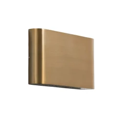 Væglamper ^ Nowodvorski Lighting LED-væglampe Semi M, aluminium, guld, længde 17,5 cm