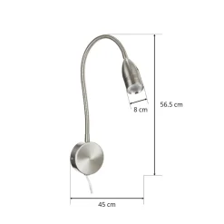 FISCHER & HONSEL Pendellamper|Væglamper > LED-væglampe Sten bevægelsesstyring vægbeslag rund