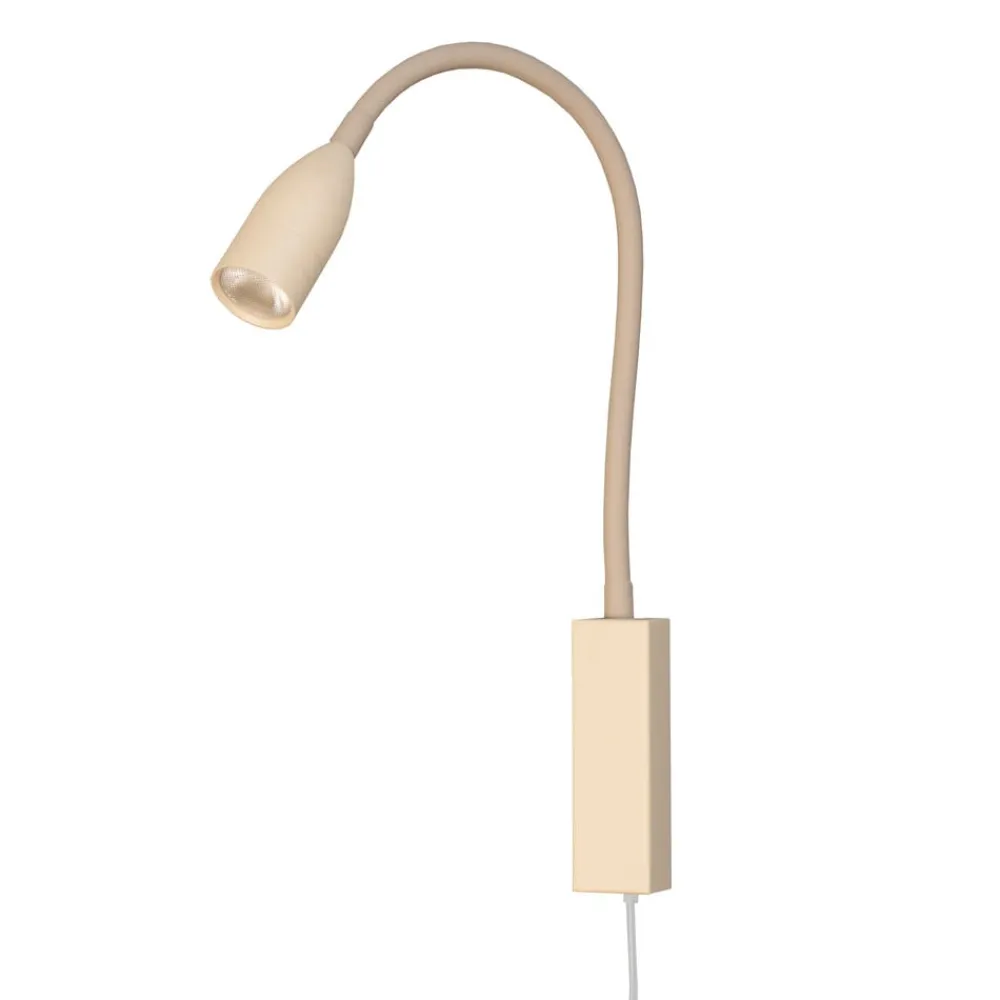 FISCHER & HONSEL Væglamper > LED-væglampe Sten, sandfarvet, højde 61 cm Gestestyring