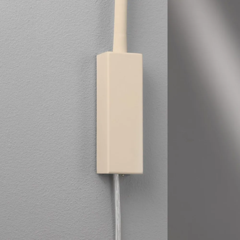 FISCHER & HONSEL Væglamper > LED-væglampe Sten, sandfarvet, højde 61 cm Gestestyring
