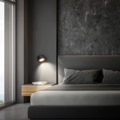 Væglamper|Væglamper ^ Briloner LED-væglampe Tari, sort, CCT, touchdæmper, USB