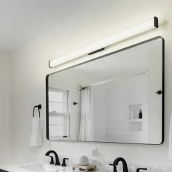 Helestra Væg- Og Spejllamper > LED-væglampe til badeværelset Alla IP44 120 cm sort
