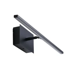 Searchlight Væg- Og Spejllamper > LED-væglampe til badeværelset Amalfi, sort mat, bredde 61 cm, stål