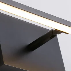Searchlight Væg- Og Spejllamper > LED-væglampe til badeværelset Amalfi, sort mat, bredde 61 cm, stål