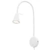 Væglamper|Væglamper ^ Briloner LED-væglampe Tusa, hvid, metal, 45 cm, fleksibel arm