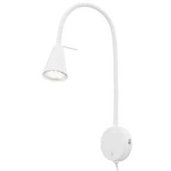 Væglamper|Væglamper ^ Briloner LED-væglampe Tusa, hvid, metal, 45 cm, fleksibel arm