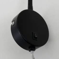 Briloner Væglamper|Væglamper > LED-væglampe Tusa, sort, metal, 45 cm, fleksibel arm