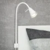 Briloner Underskabsbelysning|Væglamper > LED-væglampe Tuso, hvid, sengemontering, metal