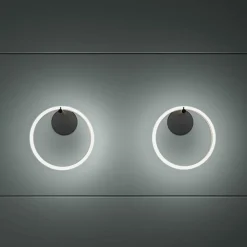 Marchetti Væglamper > LED-væglampe Ulaop, en ring, sort