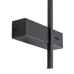 Milagro Lighting Væglamper > LED-væglampe Vision, højde 30 cm, metal, sort, 3.000 K