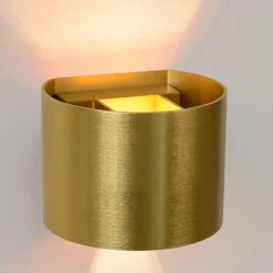 Lucide Væglamper > LED-væglampe Xio, rund, guld mat
