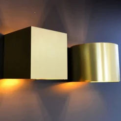 Lucide Væglamper > LED-væglampe Xio, rund, guld mat