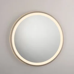 Paul Neuhaus Møbel Og Interiør > LED-vægspegel VIDRO, bronze, Ø 46 cm, powerbank, afbryder