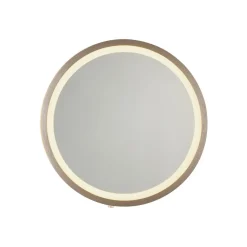 Paul Neuhaus Møbel Og Interiør > LED-vægspegel VIDRO, bronze, Ø 26 cm, powerbank, afbryder