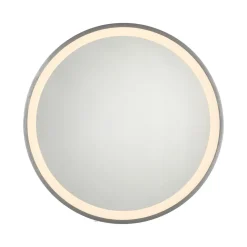 Paul Neuhaus Møbel Og Interiør > LED-vægspejl VIDRO, grå, Ø 46 cm, powerbank, afbryder