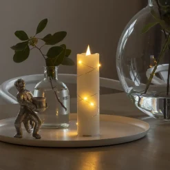 Konstsmide Christmas Julepynt|Led Stearinlys > LED-vokslys creme lys farve rav 17,8 cm