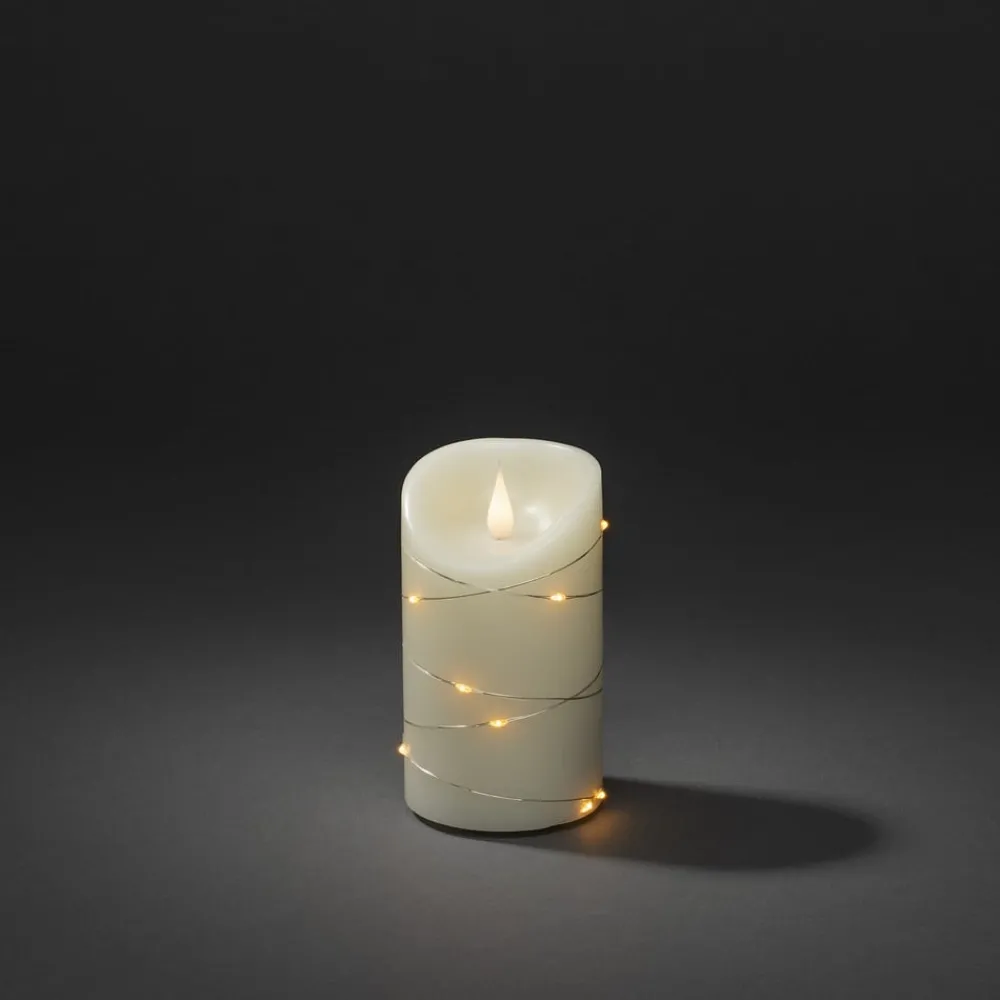 Konstsmide Christmas Julepynt|Led Stearinlys > LED-vokslys creme Lysfarve rav Højde13cm