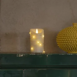 Konstsmide Christmas Julepynt|Led Stearinlys > LED-vokslys creme Lysfarve rav Højde13cm