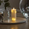 Julepynt|Led Stearinlys ^ Konstsmide Christmas LED-vokslys creme lys farve rav 12,7 cm