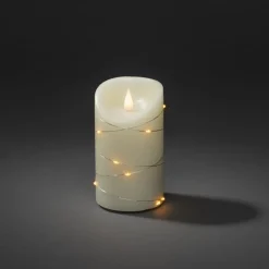 Konstsmide Christmas Julepynt|Led Stearinlys > LED-vokslys hvid Lysfarve varm hvid 17,8 cm