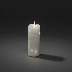 Konstsmide Christmas Julepynt|Led Stearinlys > LED-vokslys hvid Lysfarve varm hvid 12,7 cm