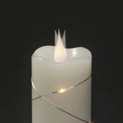 Konstsmide Christmas Julepynt|Led Stearinlys > LED-vokslys hvid Lysfarve varm hvid 12,7 cm