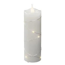 Konstsmide Christmas Dekorationsbelysning|Julepynt > LED-vokslys hvid Lysfarve varm hvid 15,2 cm