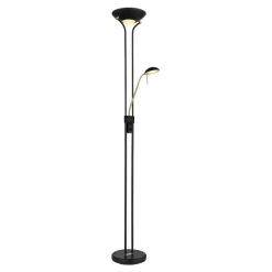 Globo Gulvlamper > Leonas gulvlampe, messing/sort