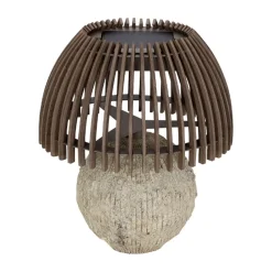 Solcelle Lampe Med Sensor|Solcellelamper ^ Les Jardins LED-bordlampe Alba, grå/beige, højde 41 cm