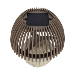 Solcelle Lampe Med Sensor|Solcellelamper ^ Les Jardins LED-bordlampe Alba, grå/beige, højde 41 cm