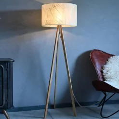 LeuchtNatur Gulvlamper|Gulvlamper > Ligno gulvlampe, eg/blade