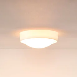 Loftlamper|Loftlamper ^ Lucide Lex loftlampe, rund, Ø 25 cm, hvid