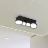 Loftlamper ^ LIGHTME Aqua LED-loftlampe GU10 4 lyskilder sort