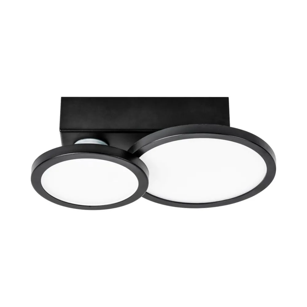 LIGHTME Loftlamper > Aqua LED-loftlampe GU10 2 lyskilder sort