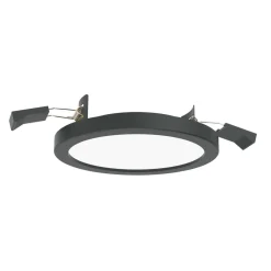Loftlamper|Indbygningsspots ^ LIGHTME Aqua Plano LED indbygningslampe IP44, sort