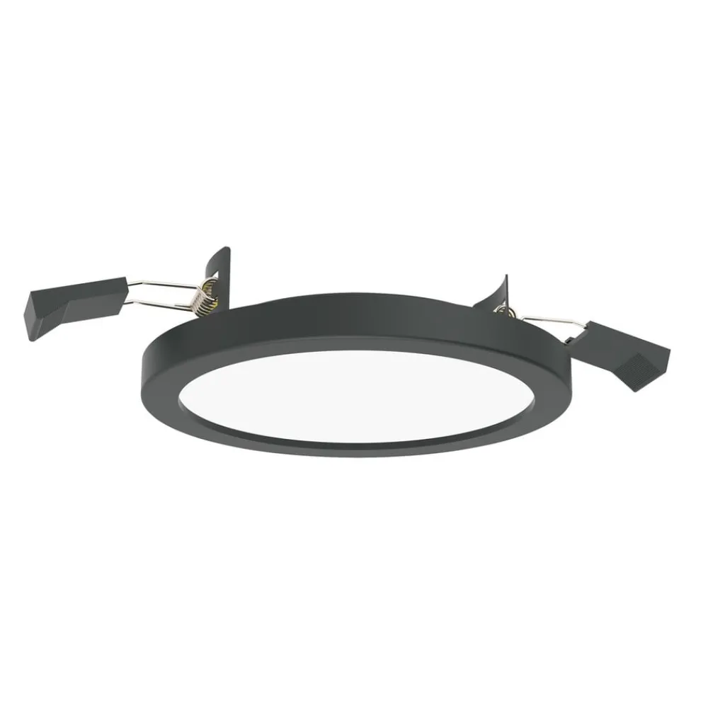 Loftlamper|Indbygningsspots ^ LIGHTME Aqua Plano LED indbygningslampe IP44, sort