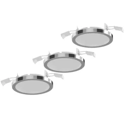 LIGHTME Loftlamper > Aqua Pur indbygningslampe Ø11cm 3 stk krom