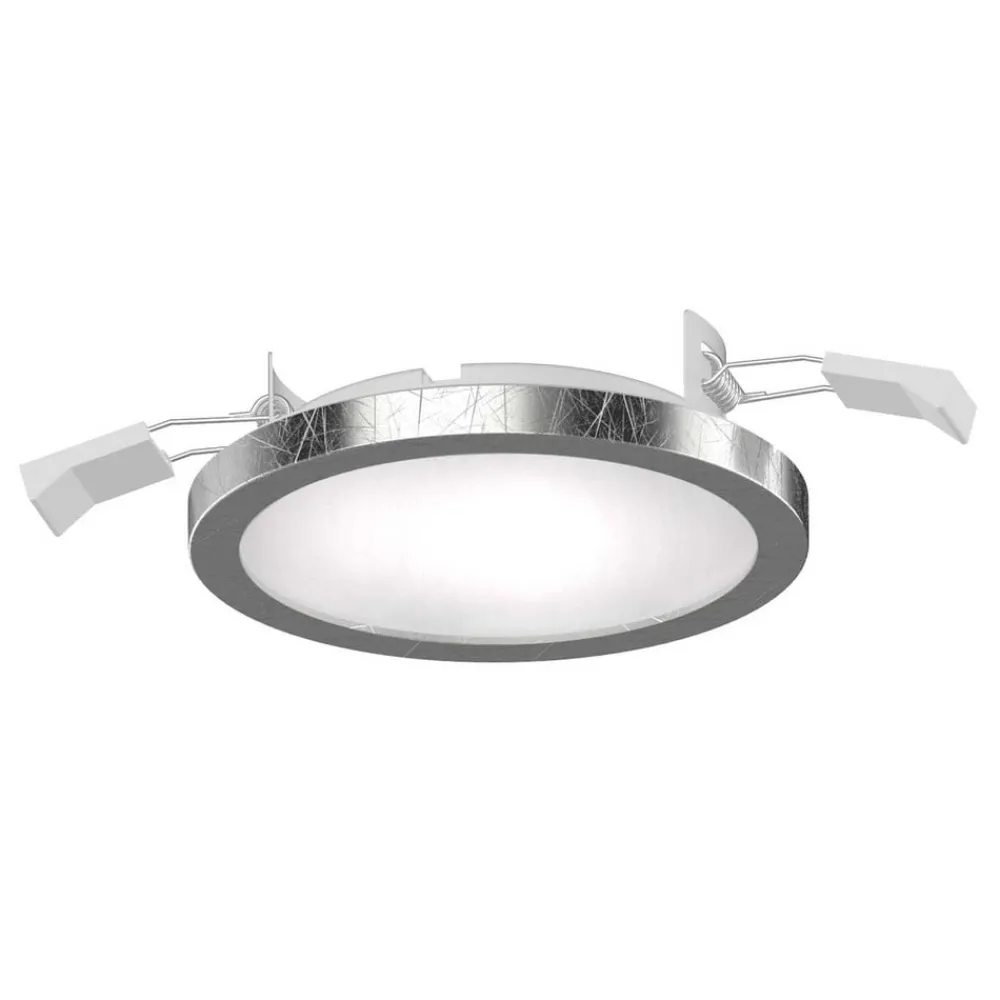 LIGHTME Loftlamper > Aqua Pur LED-indbygningsspot Ø11,2 cm sølv