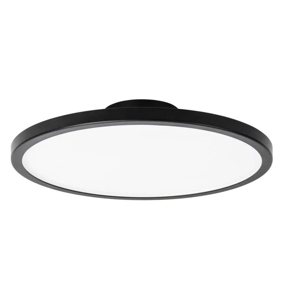 Loftlamper ^ LIGHTME LED-loftslampe Aqua Ø 30,2 cm sort