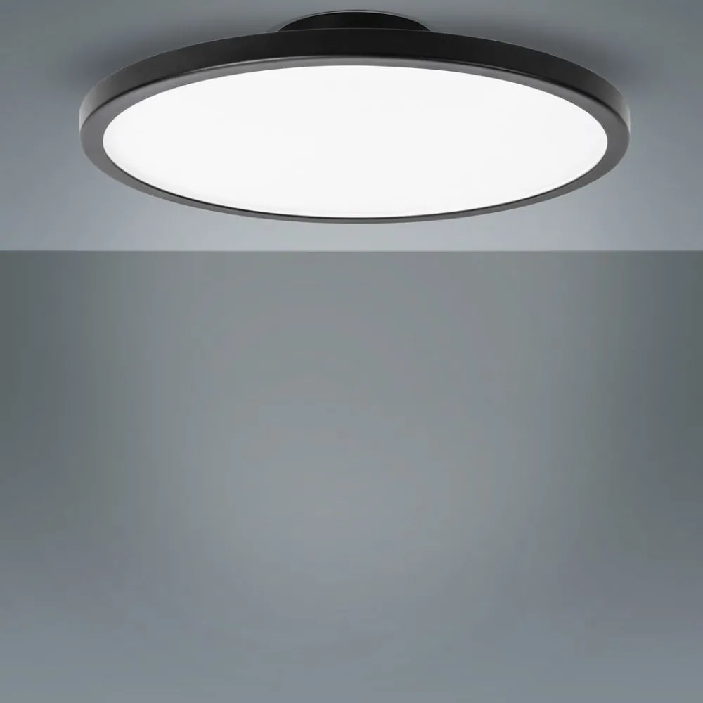 Loftlamper ^ LIGHTME LED-loftslampe Aqua Ø 30,2 cm sort
