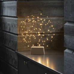 Julepynt ^ Konstsmide Christmas Lille ring LED-silhuet med træfod