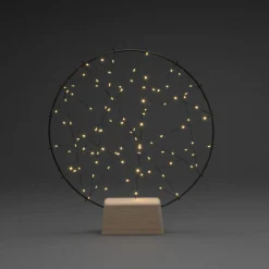 Julepynt ^ Konstsmide Christmas Lille ring LED-silhuet med træfod
