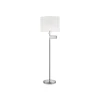 Knapstein Gulvlamper > Lilo gulvlampe, mat nikkel, cylindrisk lampeskærm