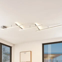 Lindby Loftlamper > Acia LED-loftlampe, nikkel