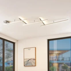 Lindby Loftlamper > Acia LED-loftlampe, nikkel