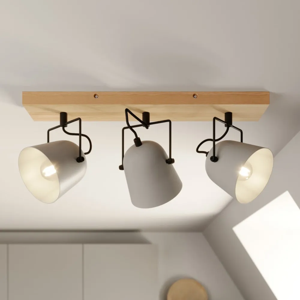 Lindby Loftlamper|Loftlamper > Adalin loftlampe, 3 lyskilder, grå